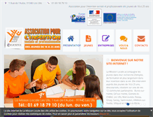 Tablet Screenshot of missionlocale-lesulis.fr